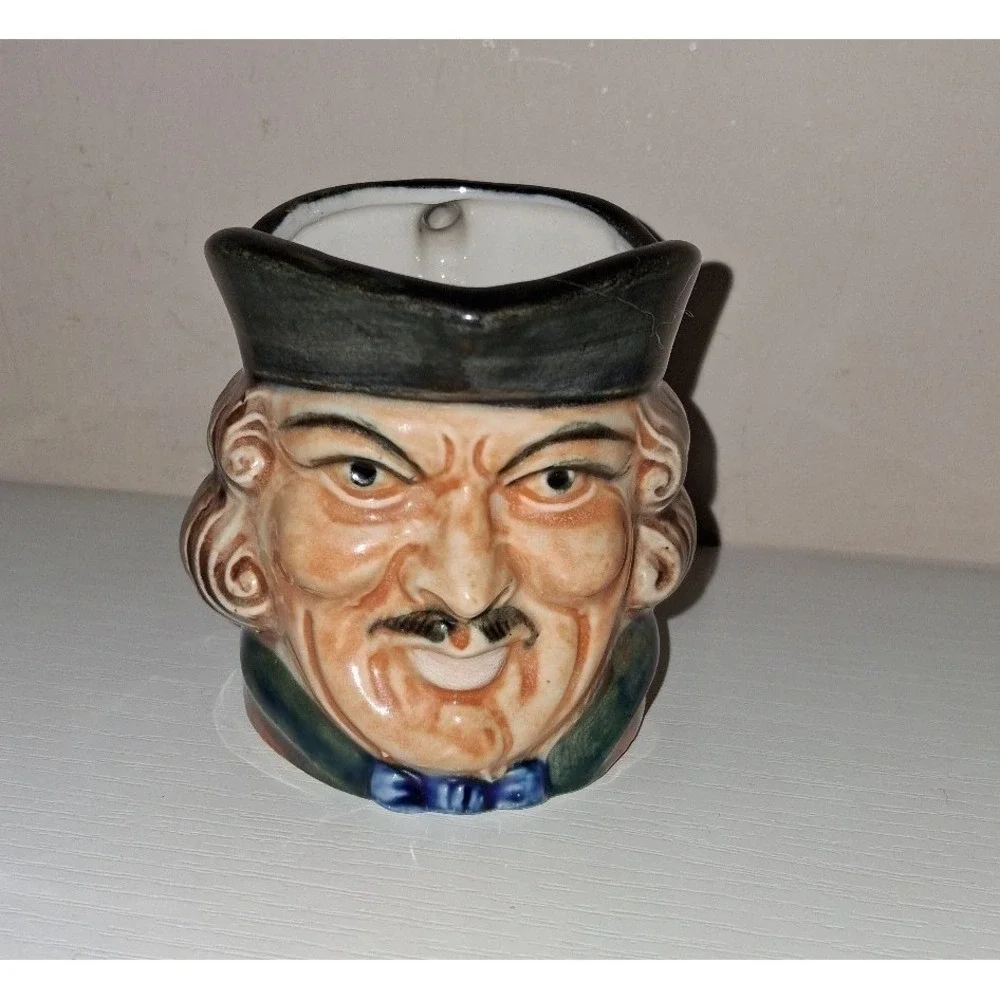 Vintage Occupied Japan Toby Character Jug Mini Pitcher 3.25